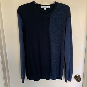 Calvin Klein Men's Two-Tone V-Neck Sweater